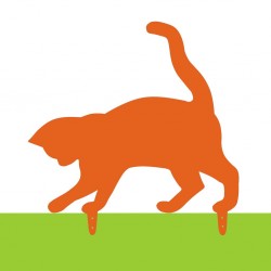 Figurka kota do ogrodu Rdzawa Tosia